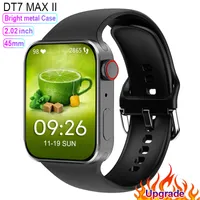 Ultra Smart Watch Series 8 45mm 2,02 "Men, mulheres, senhoras, ladrinha, NFC Voice Bluetooth Call Wrist Wireless Charging sem fio DT7 Max 2 Smartwatch Bracelet PK T500 DT8 HW8