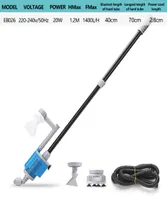 220V20W 7 in 1 Aquarium Gravel Cleaner Electric Water Changer Automatic Removable Cleaning Tools Set Siphon Water Filter Pump