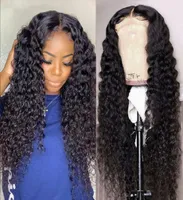 Brasil Deep Culry Wig 5x5 13x4 13x6 HD Lace delantero Peluces de cabello humano para mujeres1358749