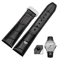 Guarda le fasce Top Genuine Leather Watchband per Maurice Lacroix Watches Strap Black Brown 20mm 22mm con Braccialetta con fibbia pieghevole299i311K