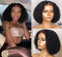Afro Kinky Curly Synthetic Perückensimulation menschliches Haar Perruques de Cheveux Humains Kurzer Bobo Pelucas Wigs XL010583SJF1027817