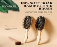 Hair Brushes Boar Bristle Whole Bamboo Natural Customized 221105
