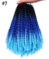 Trenzas de crochet 30 Standspack Spring Hair Extensions Ombre Colorida Kanekalon Trenebra sint￩tica Hari Braids8267949