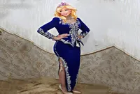 2 Peices Karakou Algerian Caftan Mermaid Vality Dresses Side Split Evening Party Order Morocco Caftan Outfit9248652