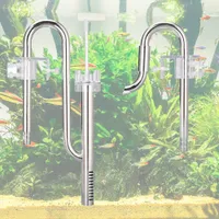 Filtration Heating 304 Steel Stainless Inflow Outflow Lily Pipe for Aquarium Filter Planted Tank Acrylic Surface Skimmer Metal Aquarium Accessories 221119