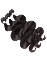 Pacote de cabelo brasileiro 3 pacote onda corporal Virgin Remy Extens￵es de trama de cabelo humano duplas cor natural cor 3pcs bellahair8400895
