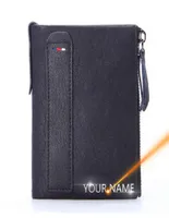 2021New Name Customized Man Wallet Classic Leather Hasp Male Wallet High Quality Zipper Pant Bag Male Wallets J2208094708893