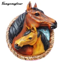 3D Horse Head Cake Mould Mould Mould Chocolate Gypsum Candle Soap Candy Kitchen Bake 2572
