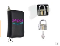 2020 Door Locks Transparent lock 24 sets of practice tools transparent lock selling lock supplies7340125