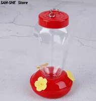 Outros pássaros suprimentos de pássaros 1pcs plásticos alimentadores de água garrafa pendurada em beija -flor do jardim externo de plástico flor de ferro de ferro