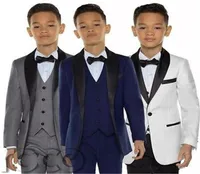 One Button Boy039s Formal Wear Complete Designer Shawl Lapel Boy Wedding Suit Boys039 Attire Custommade Jacket Pants Tie Ve9080839