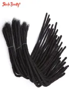 Afro Kinky Bulk Natural Human Hair Dreadlocks Braids Crochet Braiding Extensions Handmade Soft Faux Locs for Women Black 2204099933976