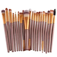 كامل 20 PCS Professional Soft Cosmetics Beauty Make Up Brushes Stet Kabuki Kit Tools Maquiagem Makeup Brush340s