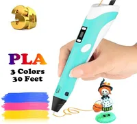 Dikale Lapiz 3D Printing Pen 2nd Generation Impresora 3D Imprimante Caneta Pencil PLA Filament for Kid Adult DIY Birthday Gift 201