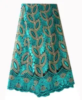 French Lace Fabric Teal Green Beaded African Lace Fabric 2019 High Quality Embroidered for Nigerian Wedding Dresses9630888