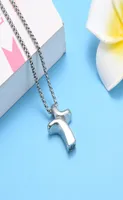 hhh99 Personalized Cross Stainless Steel Cremation Pendant Necklace For Women Keepsake Memorial Urn jewelry For Ashes2415090