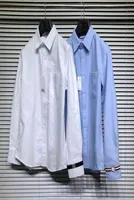 TB THOM 2022 NEW SHIRTS 패션 남자 슬림 한 흰색 긴 소매 캐주얼 셔츠 커프 시계 옥스포드 직물 솔리드 의류 6417606