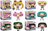 Huiya01 Funko Pop Sailor Moon Figür Süsleme Aksiyon Modelleri Çocuklar İçin Koleksiyon Oyuncakları Hediye Q0528762173