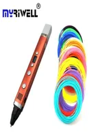Myriwell 3rd Drawing USB Plug USB Creative Graffiti Digital Regolation Regulation Regulation per Kids 3D Printing penna 201214