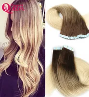 T3613 Blonde Color Tape in Human Hair Extensions Br￩silien Straite Vierge Human Hair Sket 50g 20pcSet Dreaming Queen Hair6177033