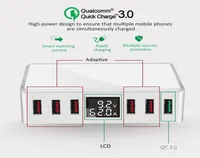 Multiports 6 USB Charger QC3 0 Быстрая быстрая адаптерная адаптера