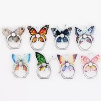 Phone Ring Holder Stand Butterfly 360 Rotation Finger Ring For Cellphones Smartphones Tablets