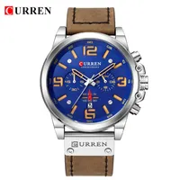 Curren Fashion Watches For Man Cuero Cronograph Quartz Watch Men's Business Business Casual Date Masculado Relogio Masculino2022212C