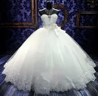 2021 neue elegante trägerlose Spitzen -Applikationen Crystal Mermaid Hochzeitskleider HEAVEY HANDMADE Diamant Party Kleid Brautkleid 4807499