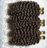 Fusion Human Hair Extensions 2 Darkest Brazilian Virgin Keratin Extensión de cabello I Tip Surly Hair Extensions 300Gstrands8775778