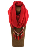 Lady Jewellery Cotton Pendant 180cmx70cm Ornaments Solid Color Scarf Cost Whole Scarves Jewelry Charms