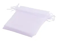 15x20cm White Color Jewelry Package Drawstring Bags Large Pouches Organza Bags 100pcslot9963154