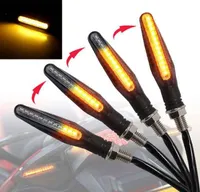 4pcs Motorcycle Turn Signal Lights 12 LED Flowing Indicator Lighting DRL Indicators Motor Flashing Brake Lamps2644007