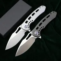 HQ2 outdoor folding knife D2 blade all steel handle camping hunting fishing survival trekking tactics pocket fruit knives practical EDC284f
