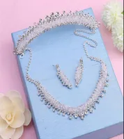Rhinestone Crystal Jewelry Set Bride Wedding Wedding Sufrides Accesorios3360612