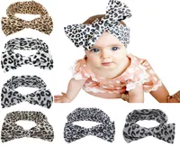 new fashion Baby Girl Leopard Print Floral Bowknot Headband Elastic Stretch Big Bow Hair Band Children Hair Accessories 25pcs2950238