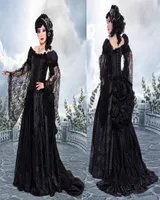 Dark Roses Bustle Ball Gown Dresses Couture Couture Dark Fantasy Medieval Renaissance Victorian Fusion Gothic Evening Masquerade Cors2606654