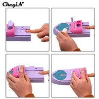 Whole- CkeyiN 1 Set Professional Nail Art DIY Pattern Printing Manicure Machine Stamp Stamper Tool Colors Drawing Polish Nail Printer231i