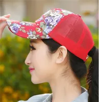 2017 New Floral Hat Baseball Cap Mesh Caps 스포츠 및 레저 바이저 Sun Hats Snapback Cap 6 색상 사용 가능 5922658