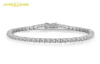 Solid 925 Sterling Silver 1521cm خلقت Moissanite Diamond Tennis Charm Bracelets for Women Wedding Fine Jewelry Drop 8802399