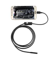 1m 2m 35m Endoscoop Borescope Borescope USB Android Inspectie Camera 6 LED 7mm Lens 720p Waterdichte auto Endoscopio Tube Mini