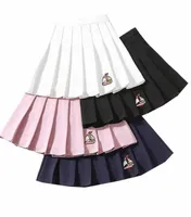 skirts 2021 Harajuku Pleated JK School Women High Waist Pink Summer Embroidered Ladies Jurken Sweet Cute Sailor Clothing t1YI6348674