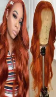 Ishow Brazilian Body Wave 13x1 Human Hair Wigs Ginger Ginger Blue Red Pink 99J Color Remy Pre Clucked Lace Front For Women Gir7974277