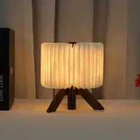 Book Lights Creative gift box with R type rechargeable LED atmosphere small night desk folding book lamp 1119