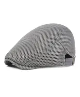Climbing Flat Cap Retro Style Adjustable Cotton Linen Mesh Peaked Scally Newsboy Hat Outdoor Camping Headwear Accessories3266355