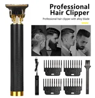 Vintage T9 LCD Hair cutting machine Clipper Professional Electric Trimmer for men Machine Shaving Beard USB 220531