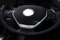 Крышка рулевого колеса Chrome ABS для BMW 13 Series F30 F20 118i 316i Стилирование автомобиля.