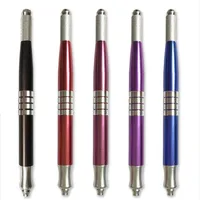 10pcs Permanent Makeup Pen Forw for Round Cosmetic Microblade Tattoo Pen Manual Lip Needletool Supply Double Head320m
