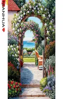Diamond Painting Garden Arched Flowers Plants Beautiful Scenery DIY 5D Children039s Mosaic Mural Art Square Round Po Embroidery