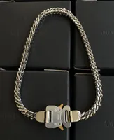 1017 Alyx 9SM DoubleLelayer Alloy Backle Necklace Simple Hiphop with Bracelet Ins Tide Brand Fashion AllMatch Jewelry4314050