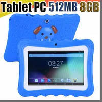 848E Kids Brand Tablet PC 7 Quad Core children tablet Android 4 4 Allwinner A33 google player wifi big speaker protective cover L-7PB250a